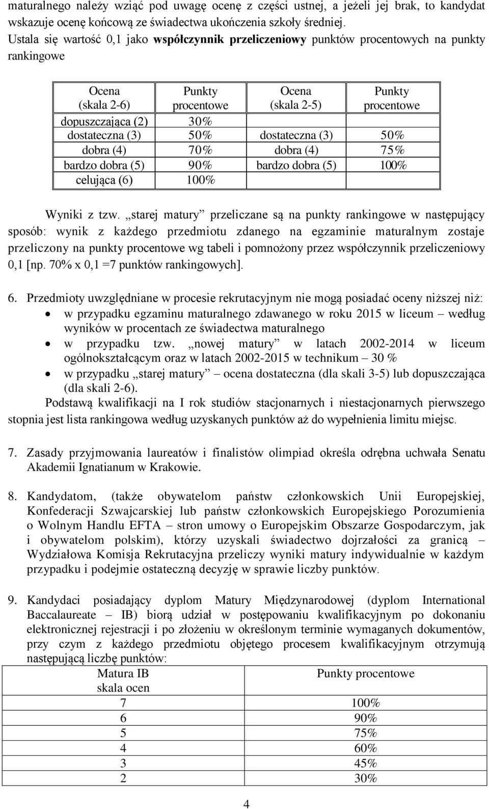 dostateczna (3) 50% dostateczna (3) 50% dobra (4) 70% dobra (4) 75% bardzo dobra (5) 90% bardzo dobra (5) 100% celująca (6) 100% Wyniki z tzw.