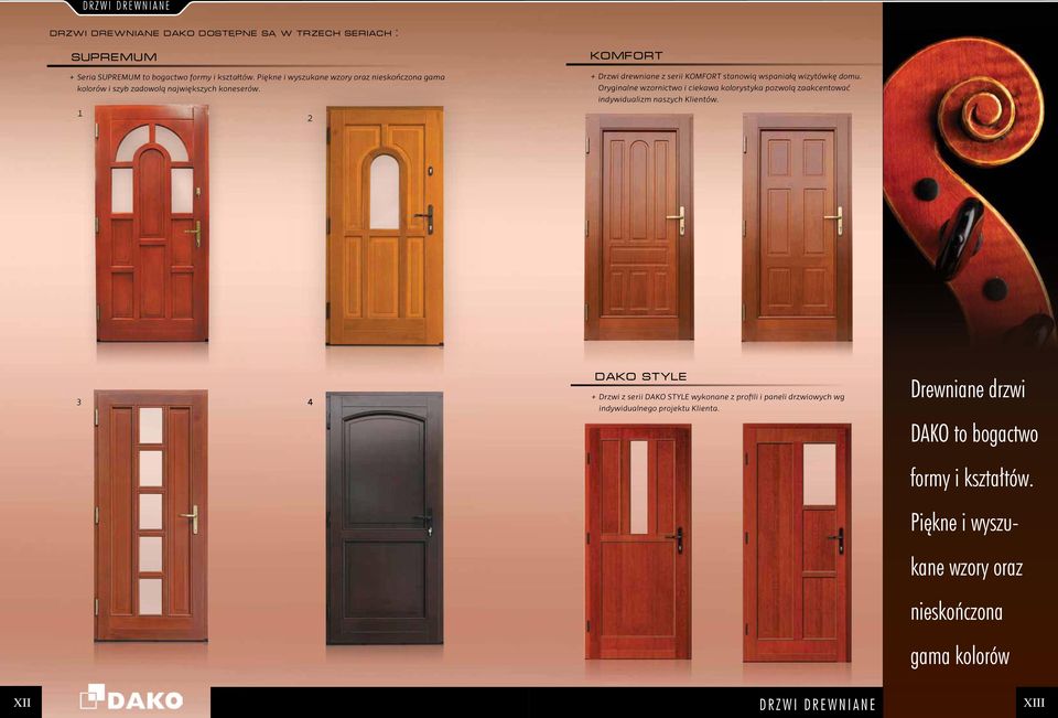 1 2 KOMFORT + + Drzwi+drewniane+z+serii+KOMFORT+stanowią+wspaniałą+wizytówkę+domu.