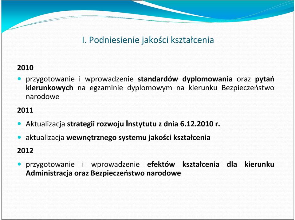 strategii rozwoju Instytutu z dnia 6.12.2010 r.
