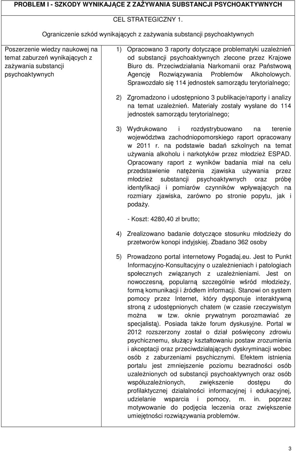 dotyczące problematyki uzaleŝnień od substancji psychoaktywnych zlecone przez Krajowe Biuro ds. Przeciwdziałania Narkomanii oraz Państwową Agencję Rozwiązywania Problemów Alkoholowych.