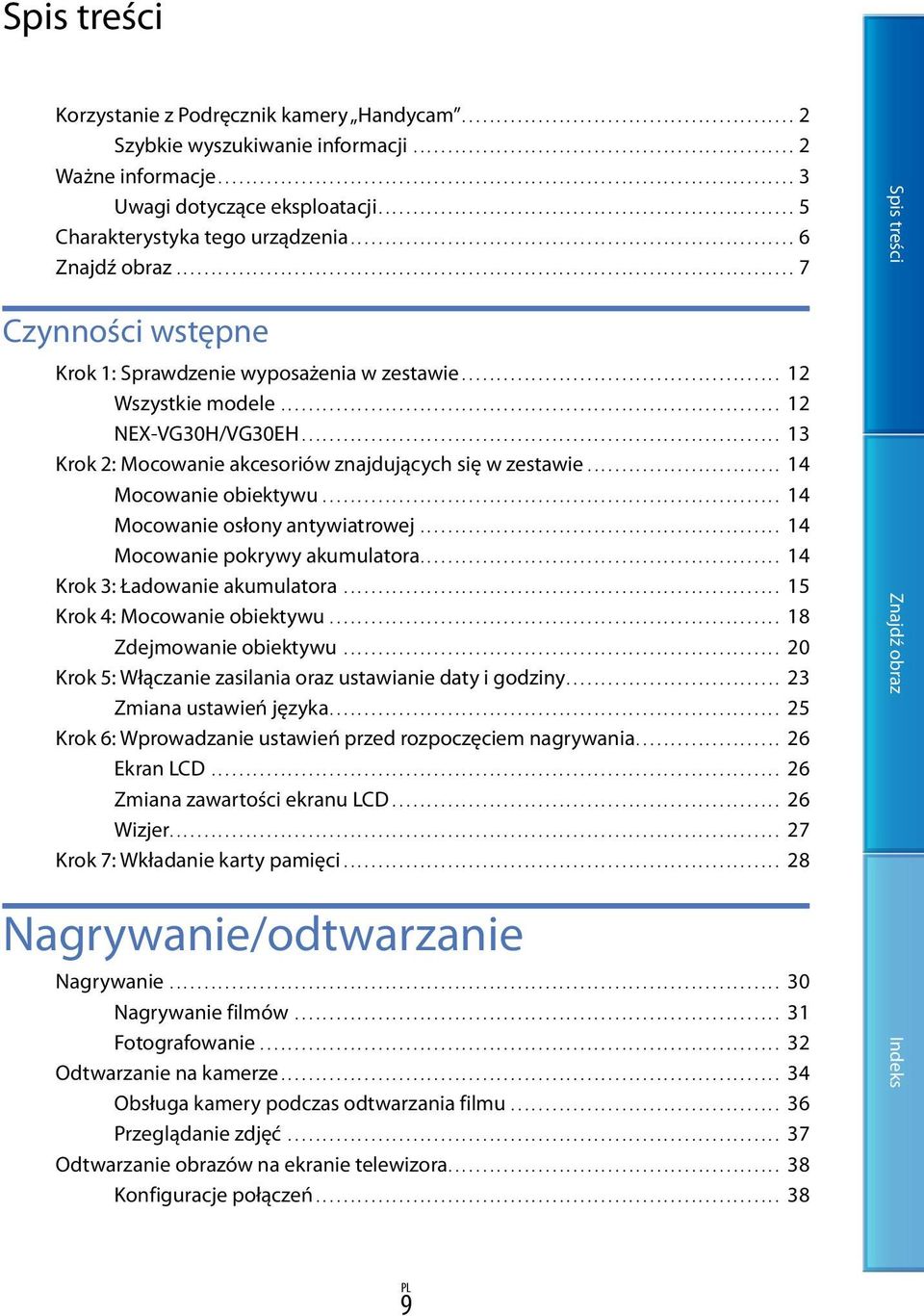 ............................................................... 6 Znajdź obraz.......................................................................................... 7 Czynności wstępne Krok 1: Sprawdzenie wyposażenia w zestawie.