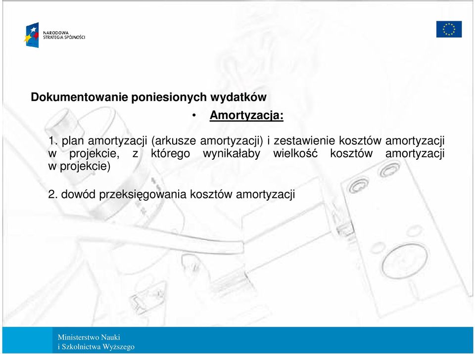 amortyzacji w projekcie, z którego wynikałaby wielkość