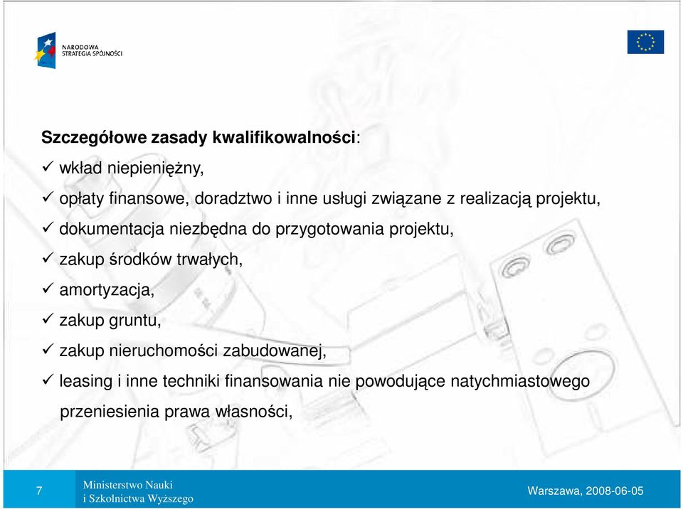 środków trwałych, amortyzacja, zakup gruntu, zakup nieruchomości zabudowanej, leasing i inne