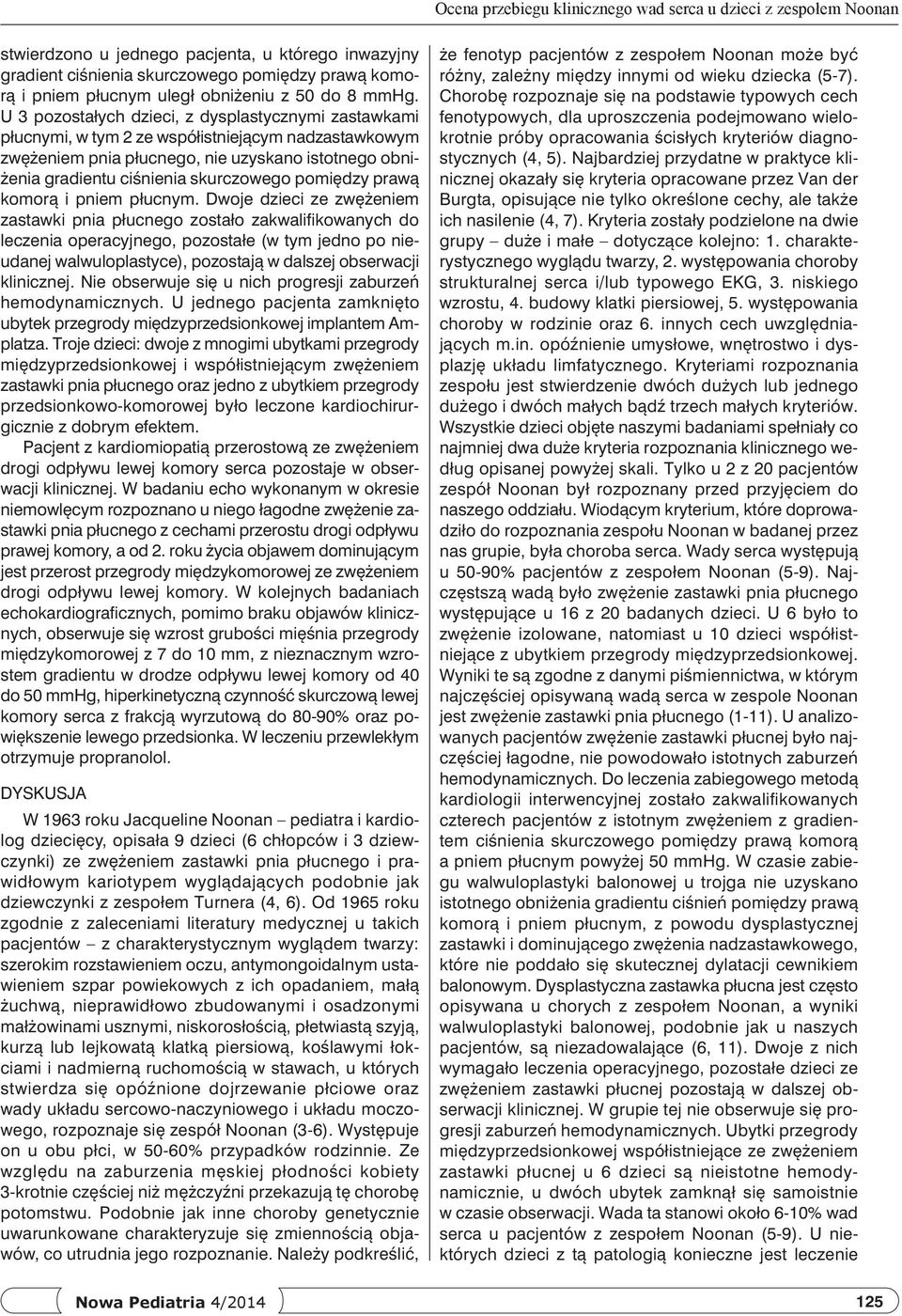 U 3 pozostałych dzieci, z dysplastycznymi zastawkami płucnymi, w tym 2 ze współistniejącym nadzastawkowym zwężeniem pnia płucnego, nie uzyskano istotnego obniżenia gradientu ciśnienia skurczowego