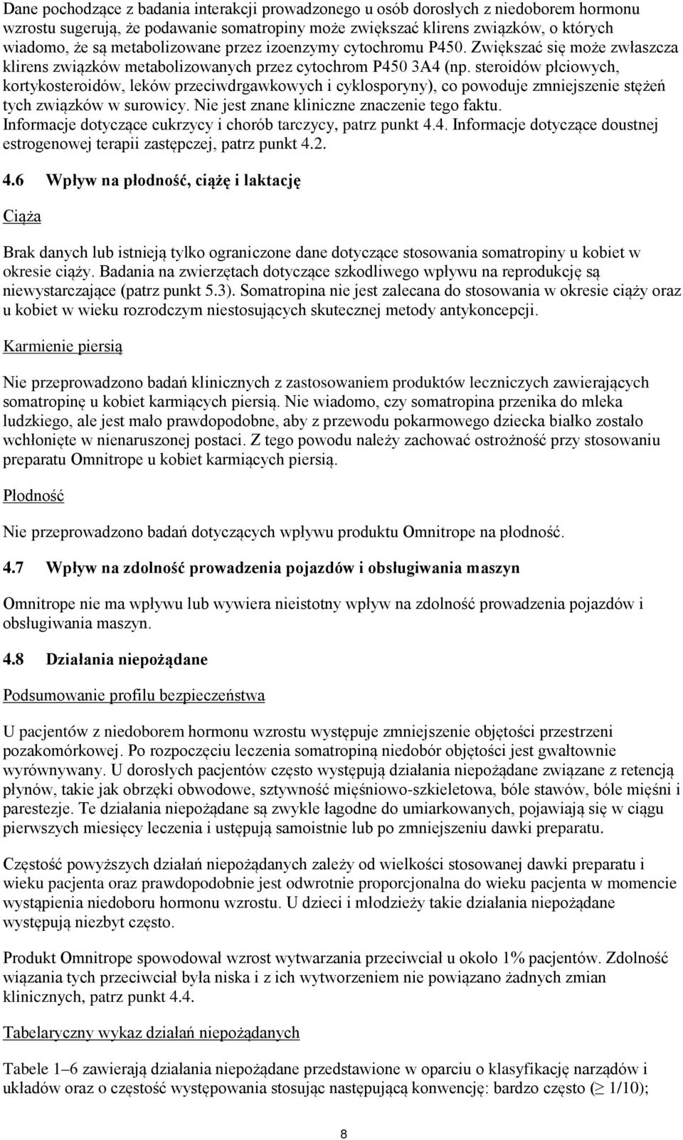 steroidów płciowych, kortykosteroidów, leków przeciwdrgawkowych i cyklosporyny), co powoduje zmniejszenie stężeń tych związków w surowicy. Nie jest znane kliniczne znaczenie tego faktu.