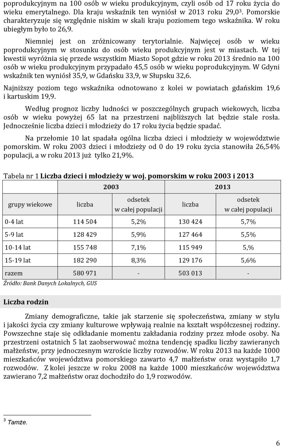 Najwięcej osób w wieku poprodukcyjnym w stosunku do osób wieku produkcyjnym jest w miastach.