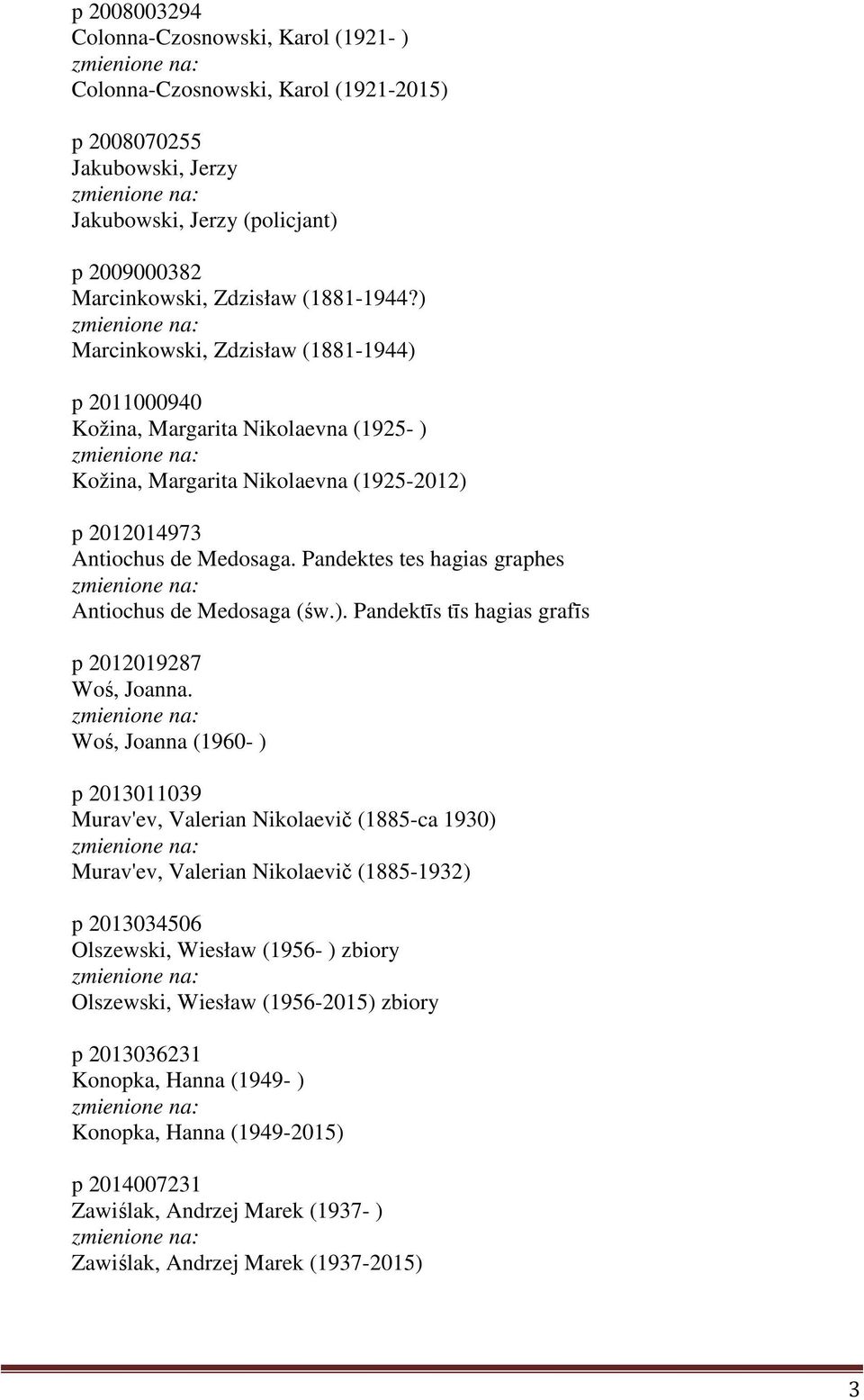 Pandektes tes hagias graphes Antiochus de Medosaga (św.). Pandektīs tīs hagias grafīs p 2012019287 Woś, Joanna.