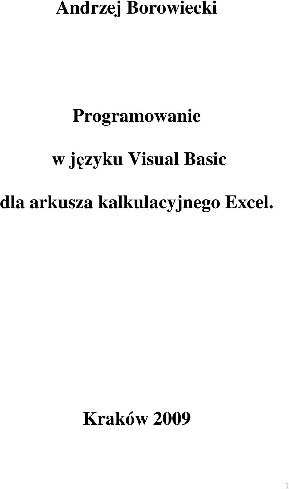 Visual Basic dla arkusza