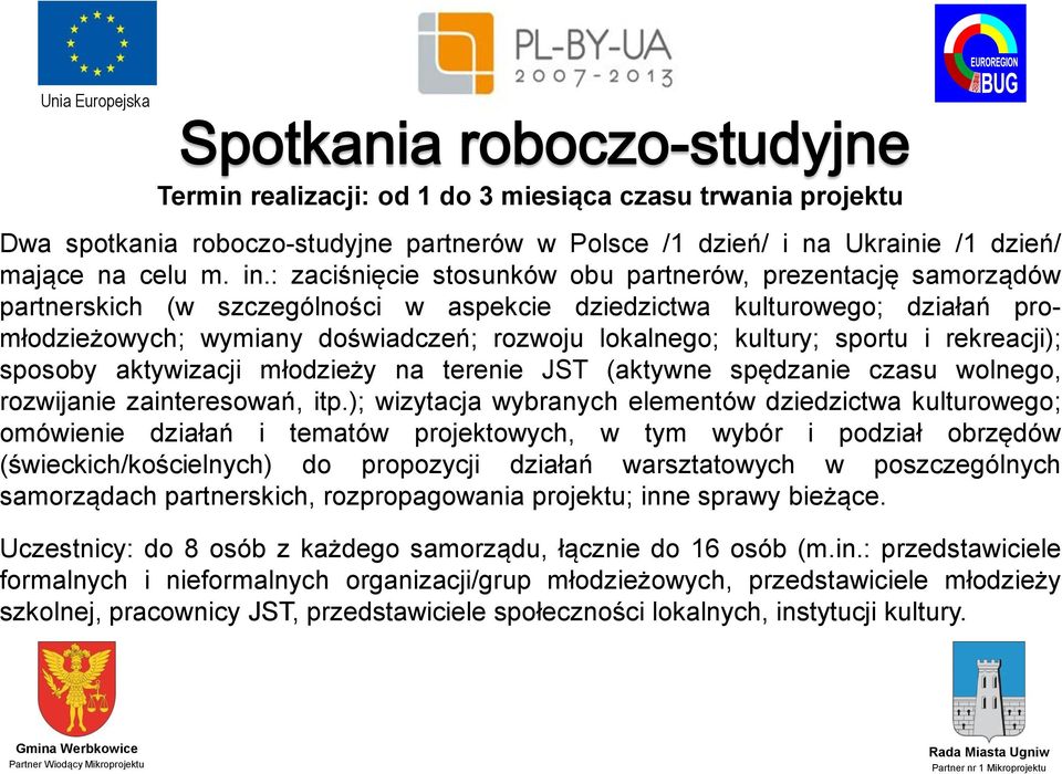 kultury; sportu i rekreacji); sposoby aktywizacji młodzieży na terenie JST (aktywne spędzanie czasu wolnego, rozwijanie zainteresowań, itp.