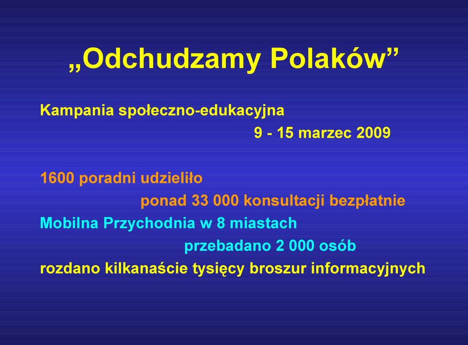 konsultacji bezpłatnie Mobilna Przychodnia w 8 miastach