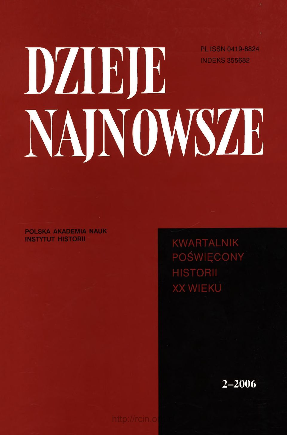 NAUK INSTYTUT HISTORII KWARTALNIK