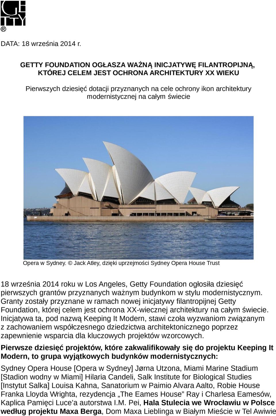 całym świecie Opera w Sydney.