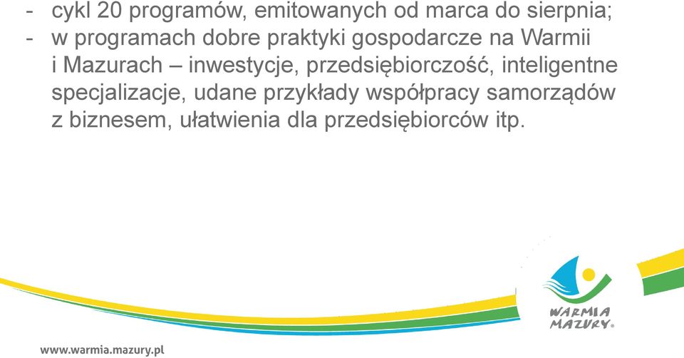 inwestycje, przedsiębiorczość, inteligentne specjalizacje, udane