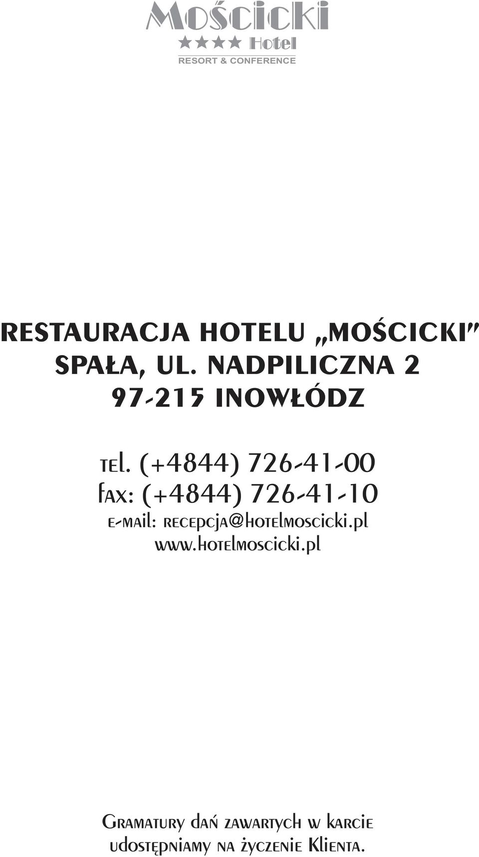 (+4844) 726-41-00 fax: (+4844) 726-41-10 e-mail: