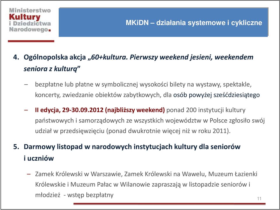 powyżej sześćdziesiątego II edycja, 29-30.09.