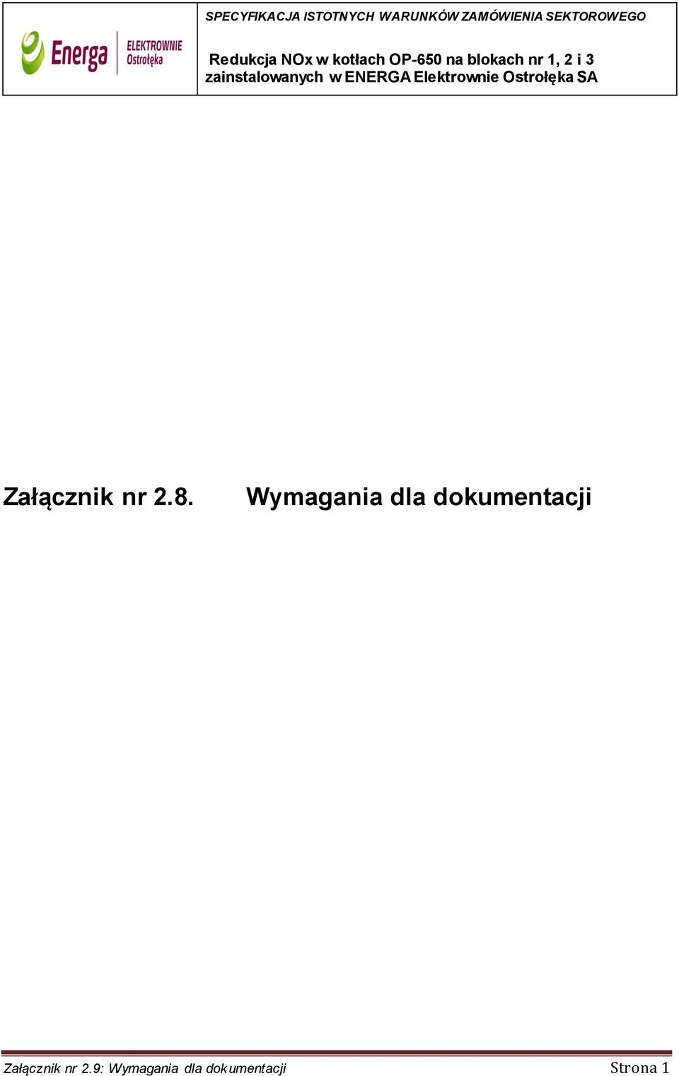 dokumentacji Załącznik