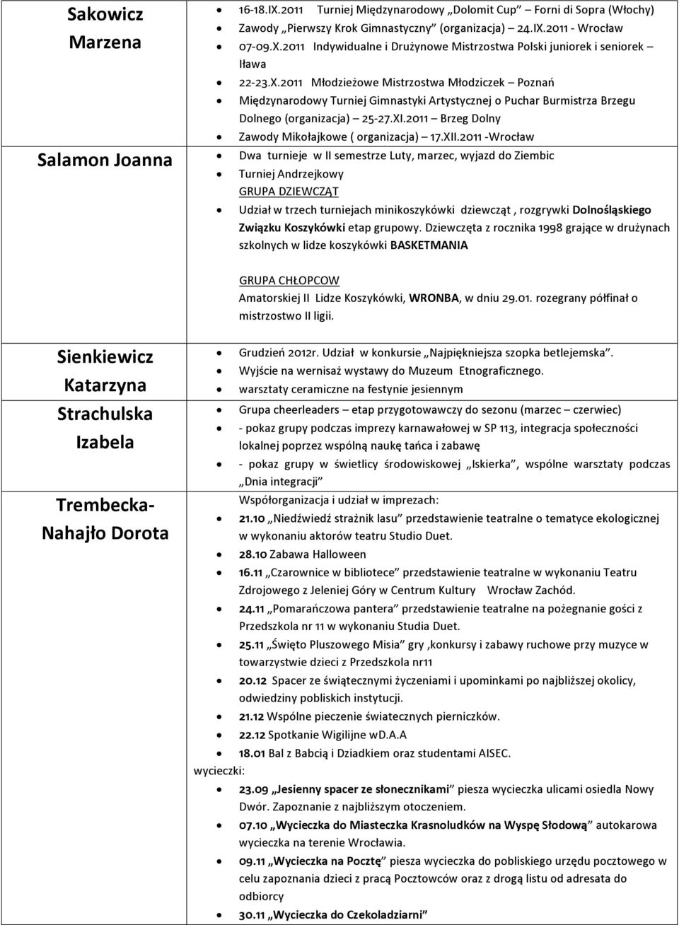 2011 Brzeg Dolny Zawody Mikołajkowe ( organizacja) 17.XII.