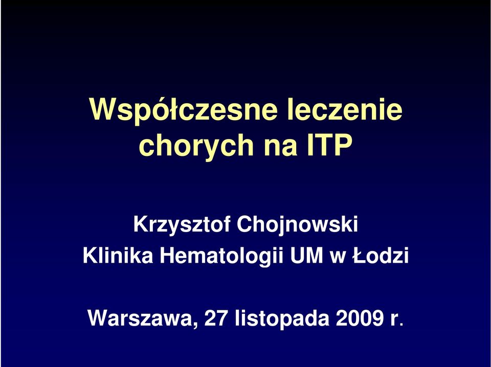 Klinika Hematologii UM w