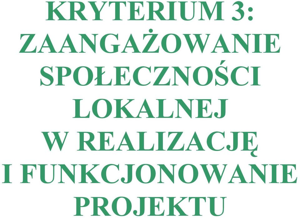 SPOŁECZNOŚCI LOKALNEJ