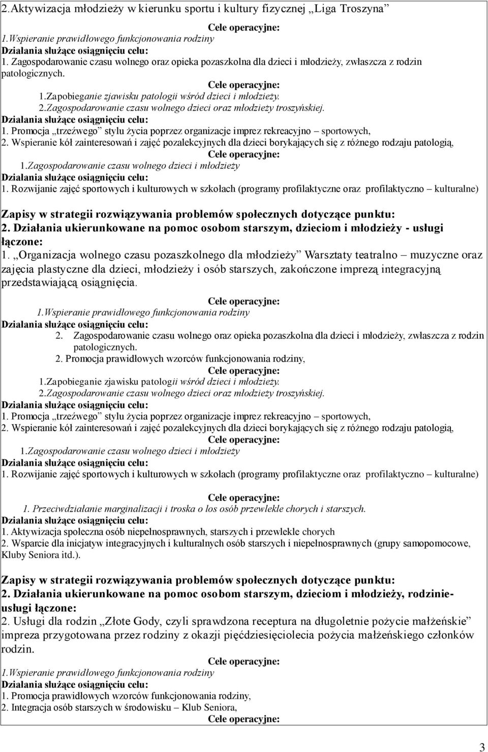 Organizacja wolnego czasu pozaszkolnego dla młodzieży Warsztaty teatralno muzyczne oraz zajęcia plastyczne dla dzieci, młodzieży i osób starszych, zakończone imprezą integracyjną przedstawiającą