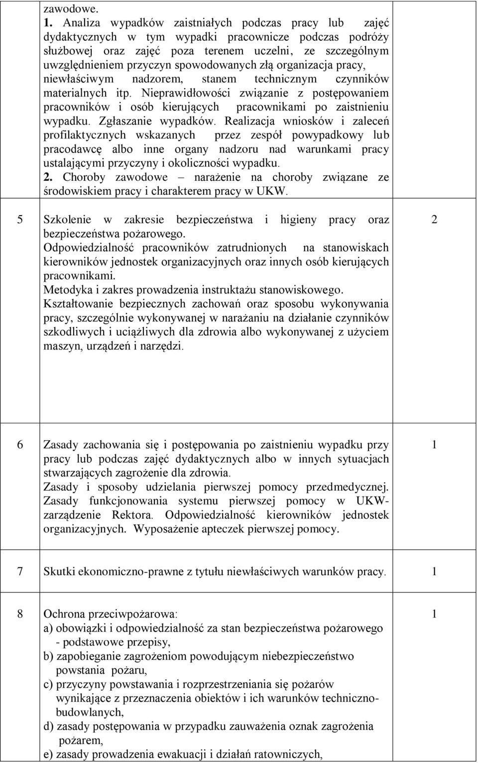 spowodowanych złą organizacja pracy, niewłaściwym nadzorem, stanem technicznym czynników materialnych itp.