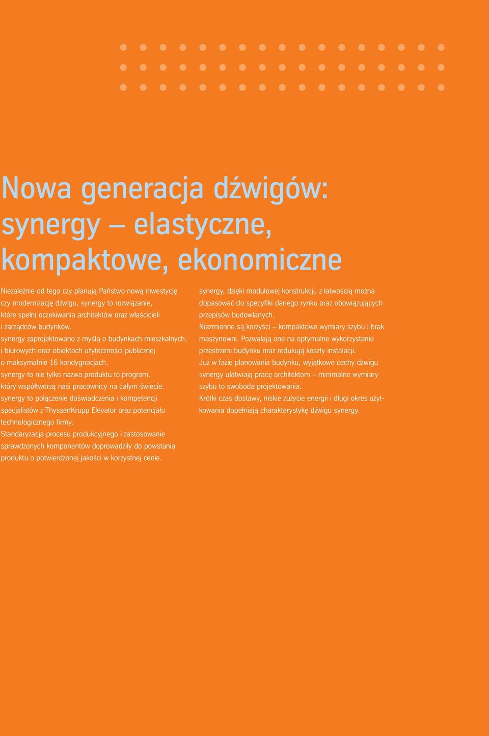 synergy to nie tylko nazwa produktu to program, który współtworzą nasi pracownicy na całym świecie.