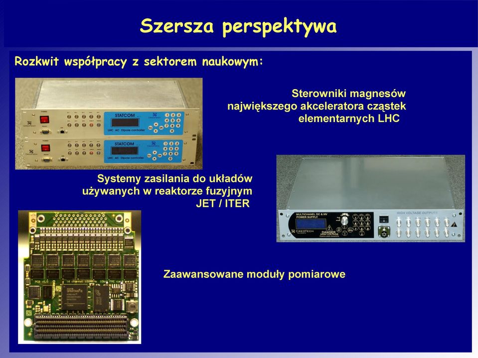 cząstek elementarnych LHC Systemy zasilania do układów