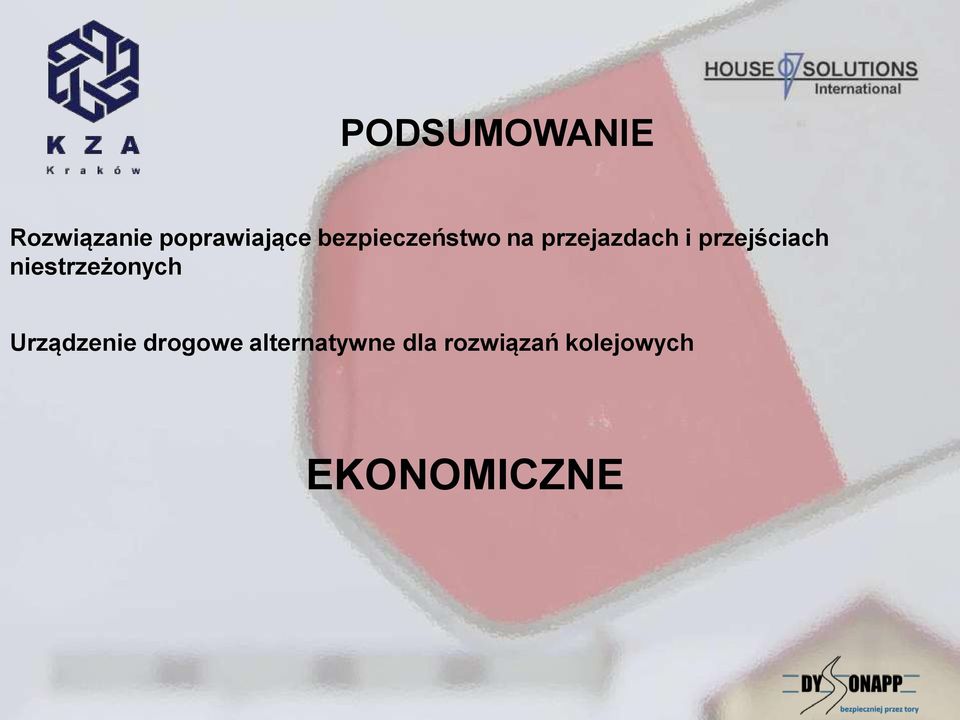 przejściach niestrzeżonych Urządzenie