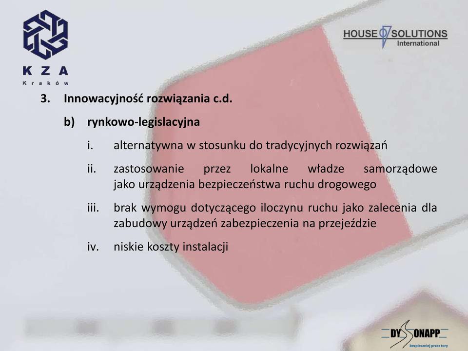 zastosowanie przez lokalne władze samorządowe jako urządzenia bezpieczeństwa ruchu
