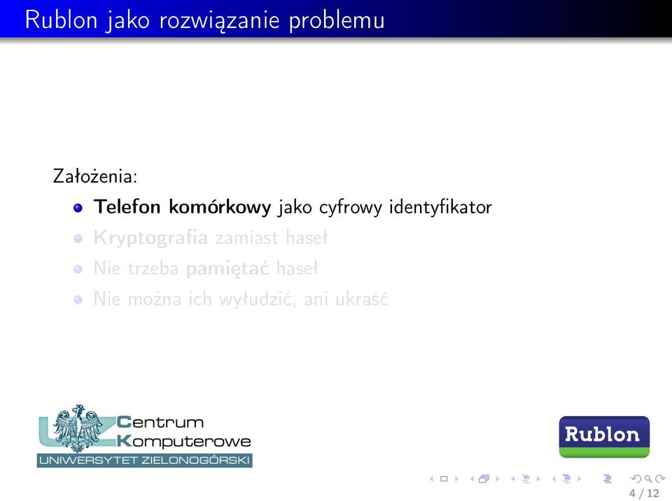 Kryptografia zamiast haseł Nie trzeba