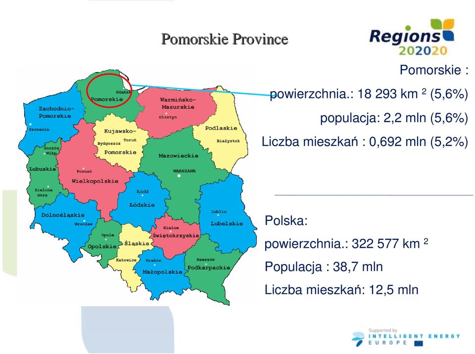 Liczba mieszkań : 0,692 mln (5,2%) Polska: