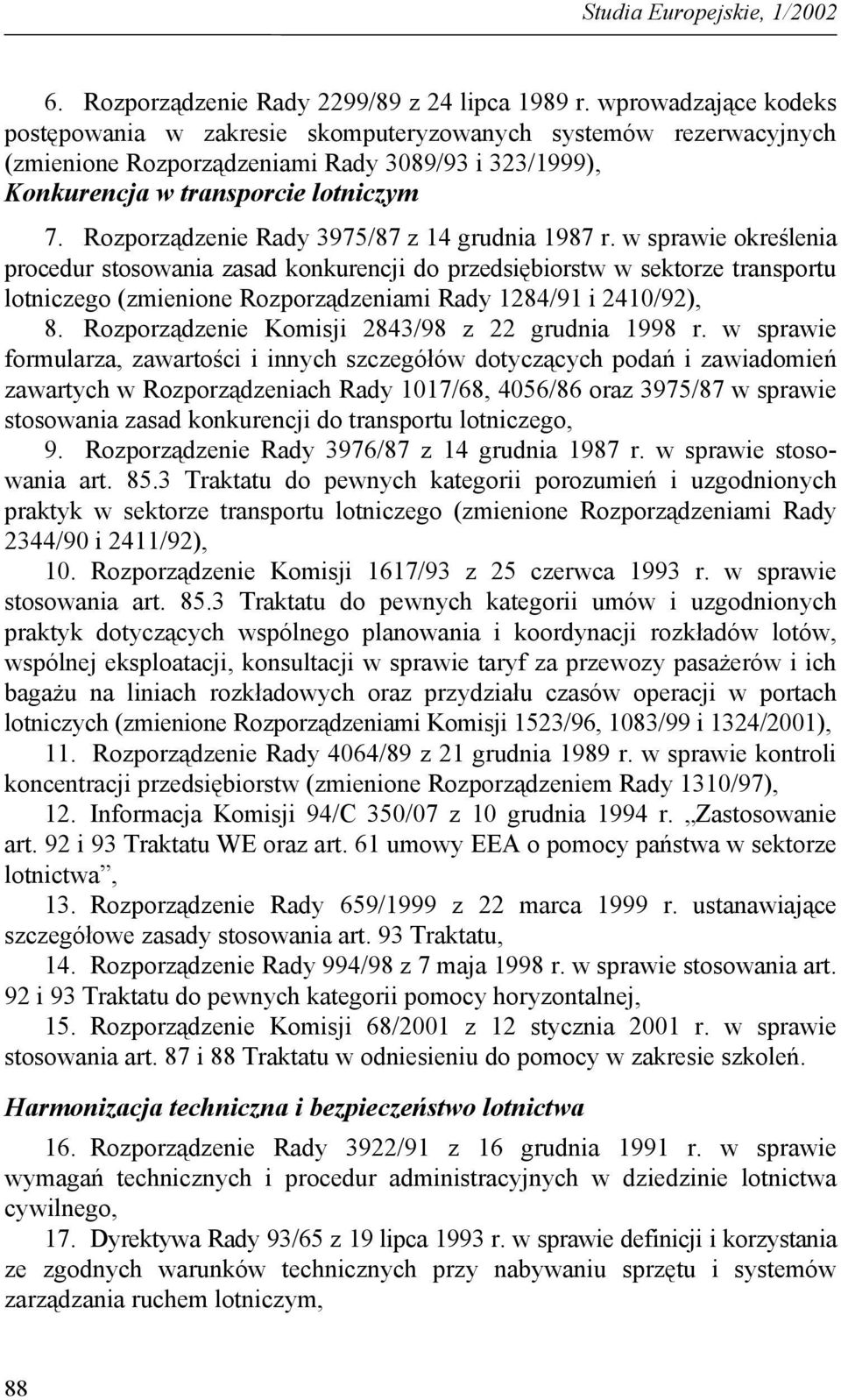 Rozporządzenie Rady 3975/87 z 14 grudnia 1987 r.