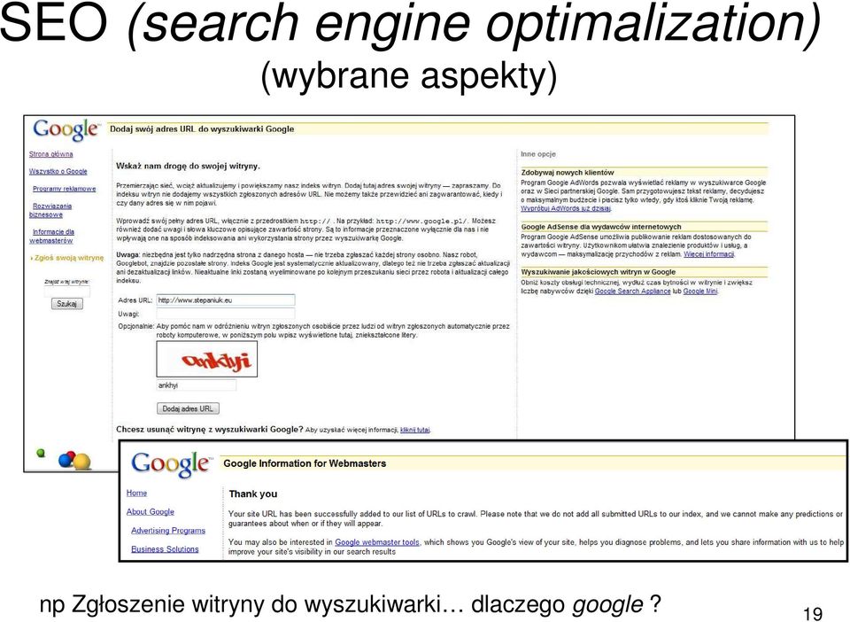 aspekty) np Zgłoszenie