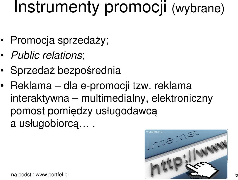 reklama interaktywna multimedialny, elektroniczny pomost