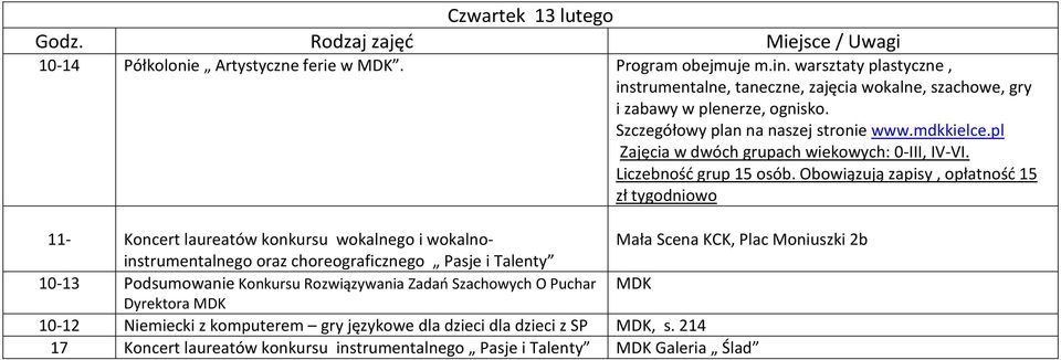 Zadań Szachowych O Puchar MDK Dyrektora MDK 10-12 Niemiecki z komputerem gry językowe dla dzieci dla