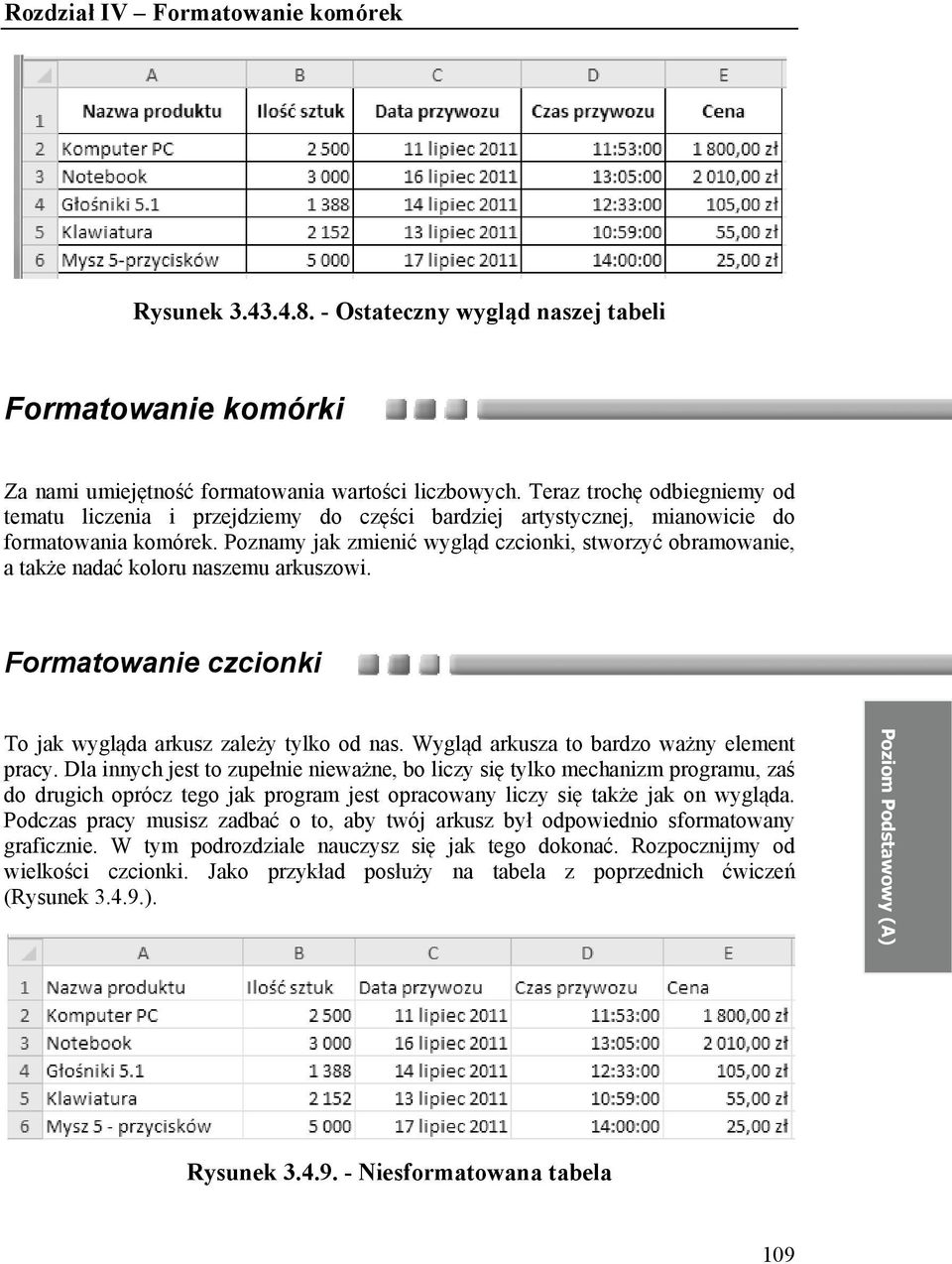 Poznamy jak zmienić wygląd czcionki, stworzyć obramowanie, a także nadać koloru naszemu arkuszowi. Formatowanie czcionki To jak wygląda arkusz zależy tylko od nas.