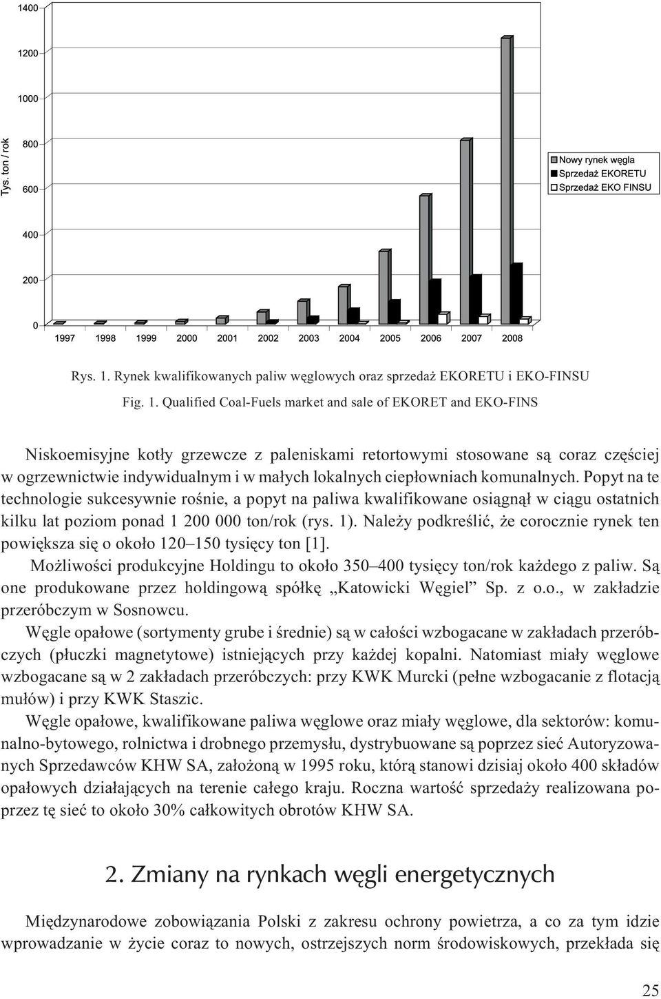 Qualified Coal-Fuels market and sale of EKORET and EKO-FINS Niskoemisyjne kot³y grzewcze z paleniskami retortowymi stosowane s¹ coraz czêœciej w ogrzewnictwie indywidualnym i w ma³ych lokalnych