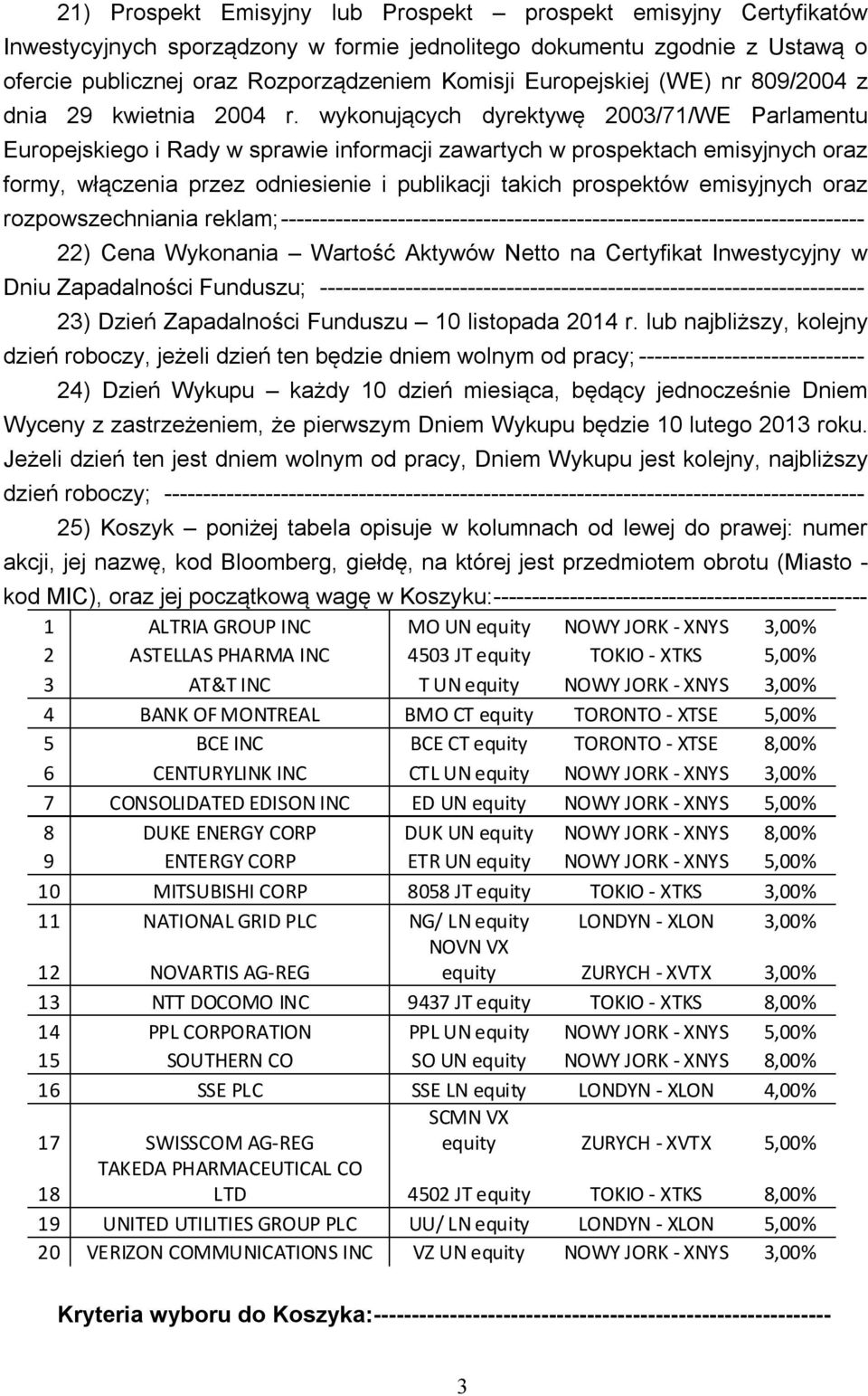 wykonujących dyrektywę 2003/71/WE Parlamentu Europejskiego i Rady w sprawie informacji zawartych w prospektach emisyjnych oraz formy, włączenia przez odniesienie i publikacji takich prospektów