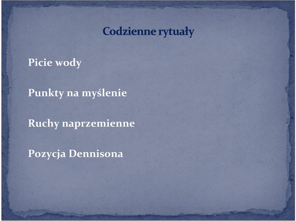 myślenie Ruchy