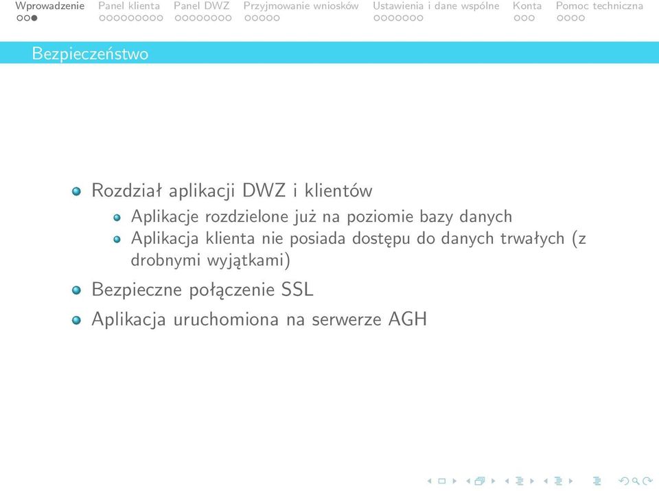 nie posiada dostępu do danych trwałych (z drobnymi