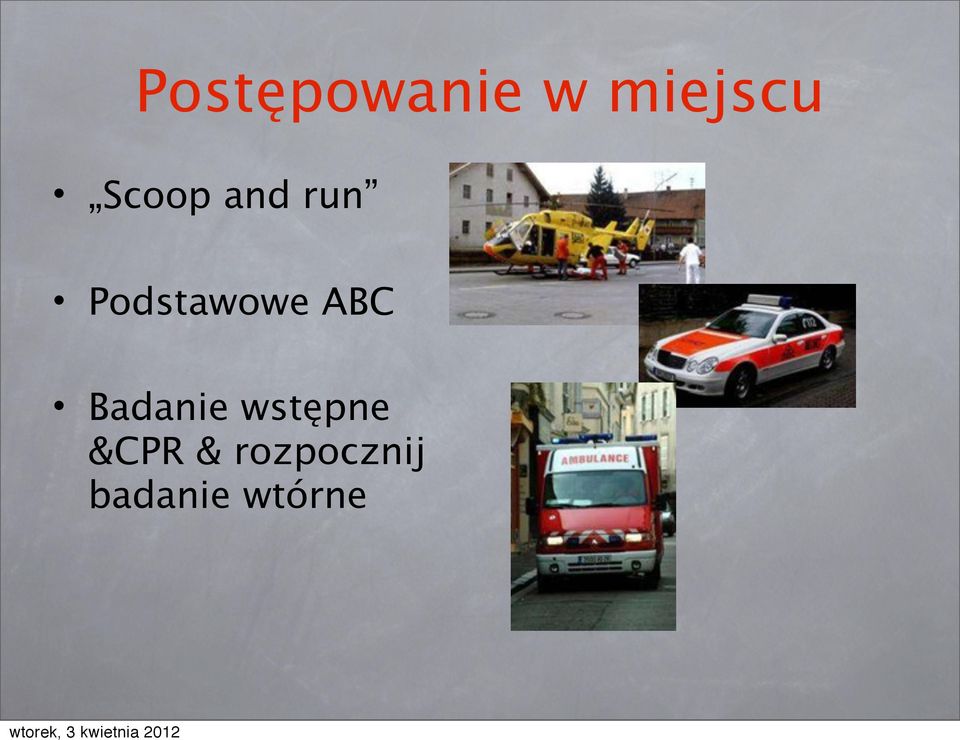ABC Badanie wstępne &CPR