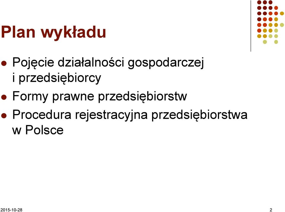 prawne przedsiębiorstw Procedura