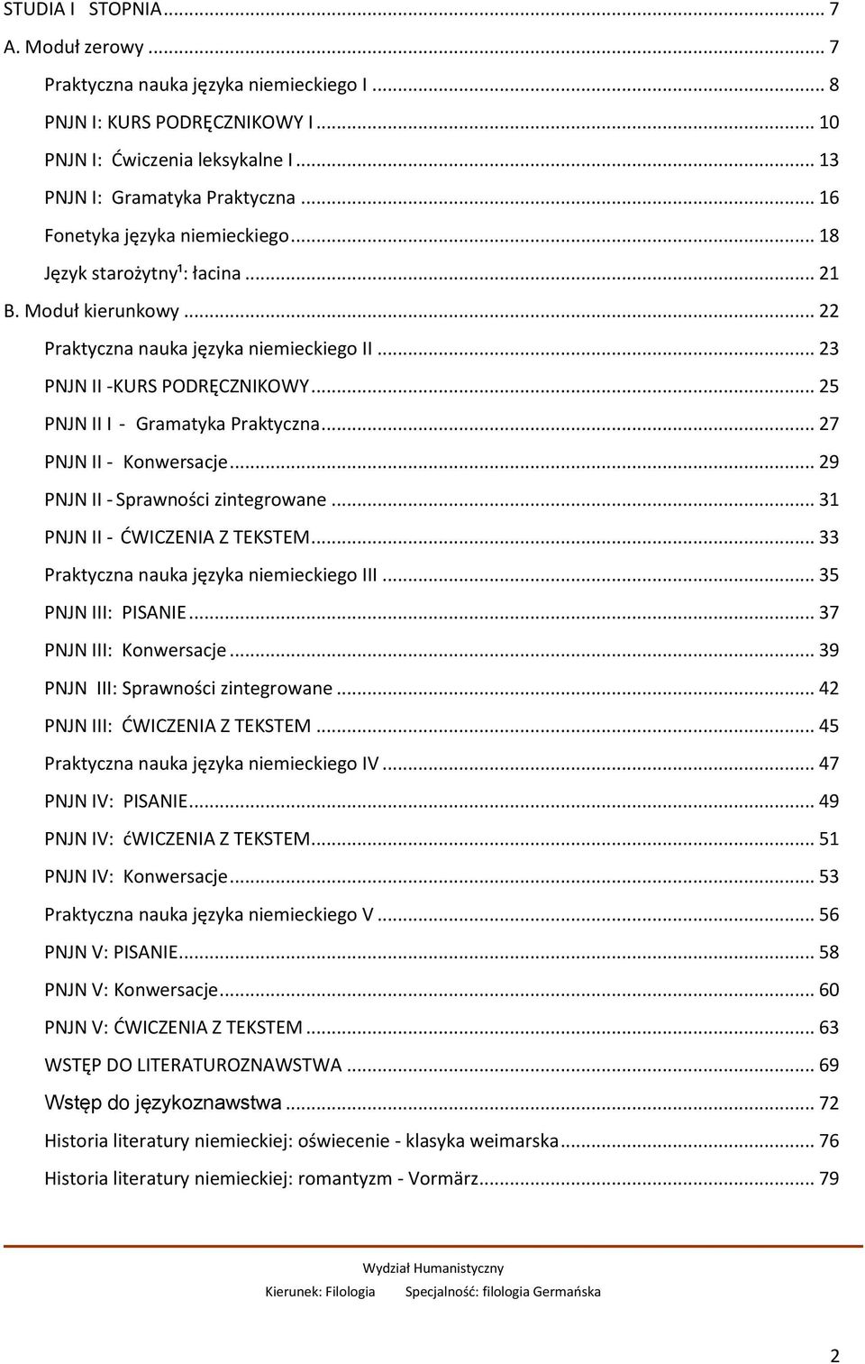 .. 25 PNJN II I - Gramatyka Praktyczna... 27 PNJN II - Konwersacje... 29 PNJN II - Sprawności zintegrowane... 31 PNJN II - ĆWICZENIA Z TEKSTEM... 33 Praktyczna nauka języka niemieckiego III.