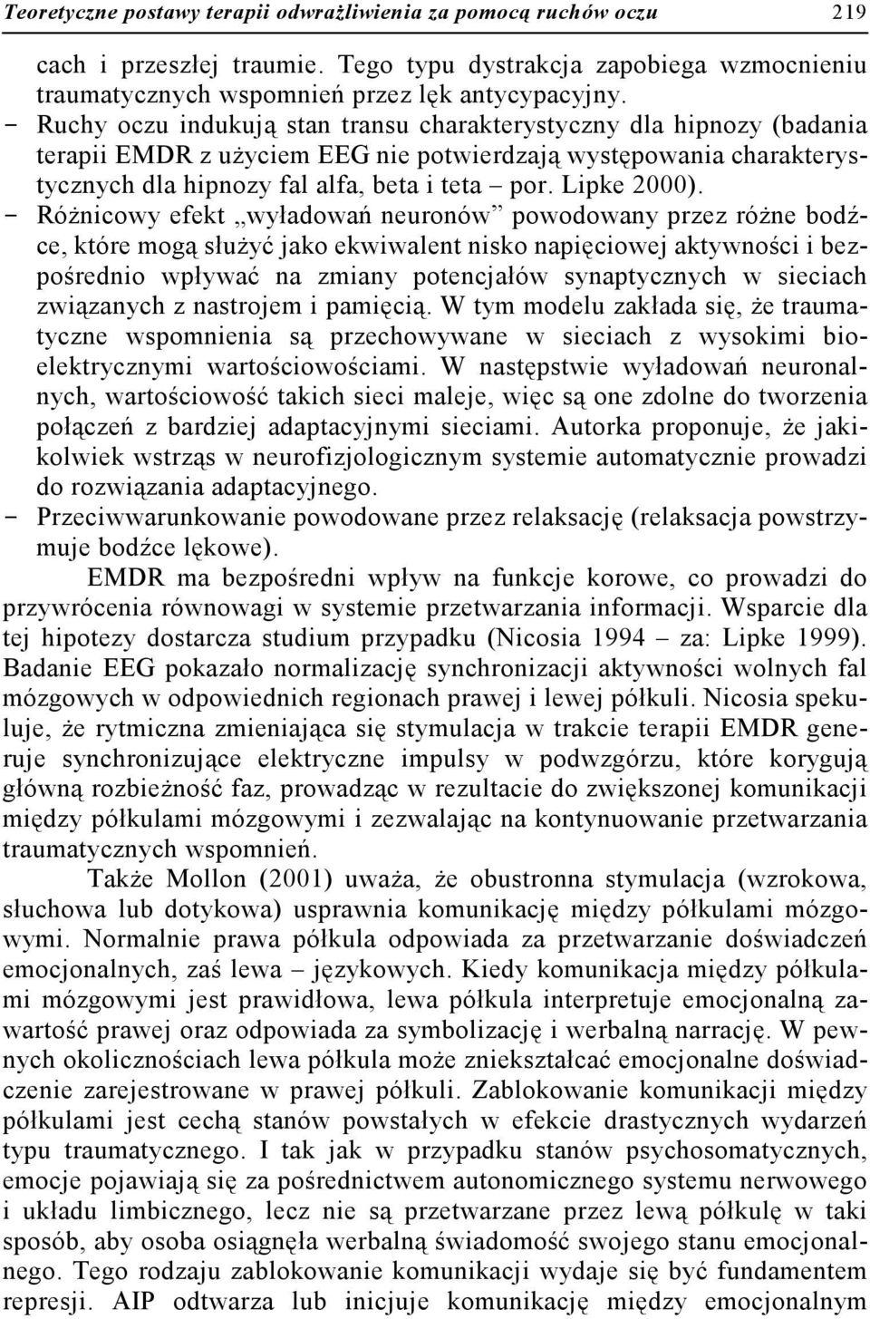 Lipke 2000).