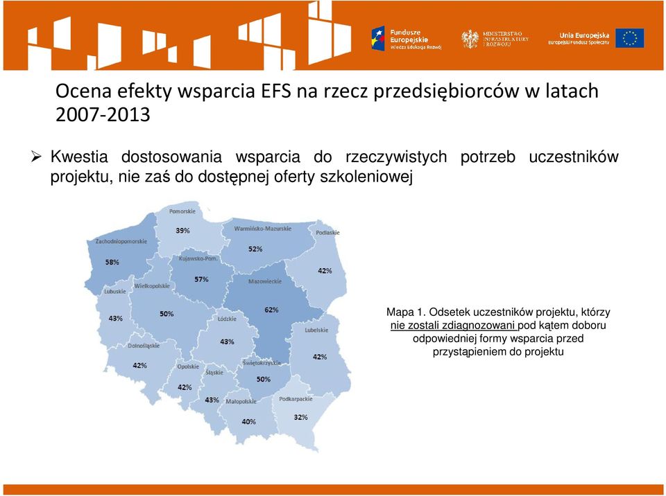 dostępnej oferty szkoleniowej Mapa 1.