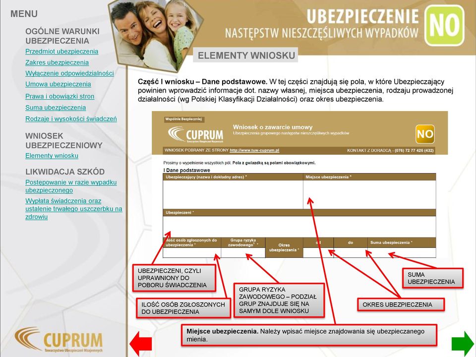 nazwy własnej, miejsca ubezpieczenia, rodzaju prowadzonej działalności (wg Polskiej Klasyfikacji Działalności) oraz okres
