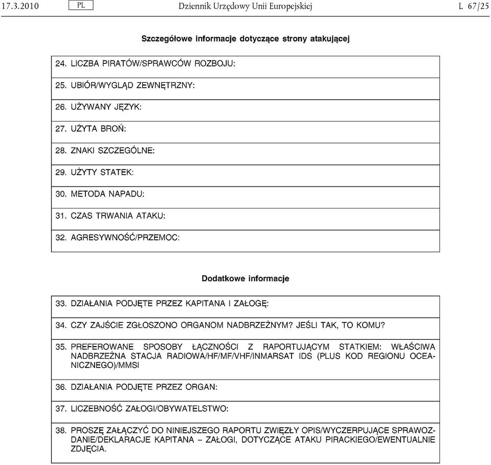 Urzędowy Unii