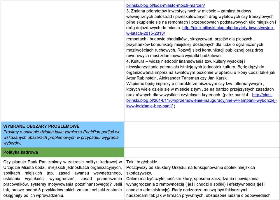 miejskich i dróg dojazdowych do miasta. http://piotr-bilinski.blog.