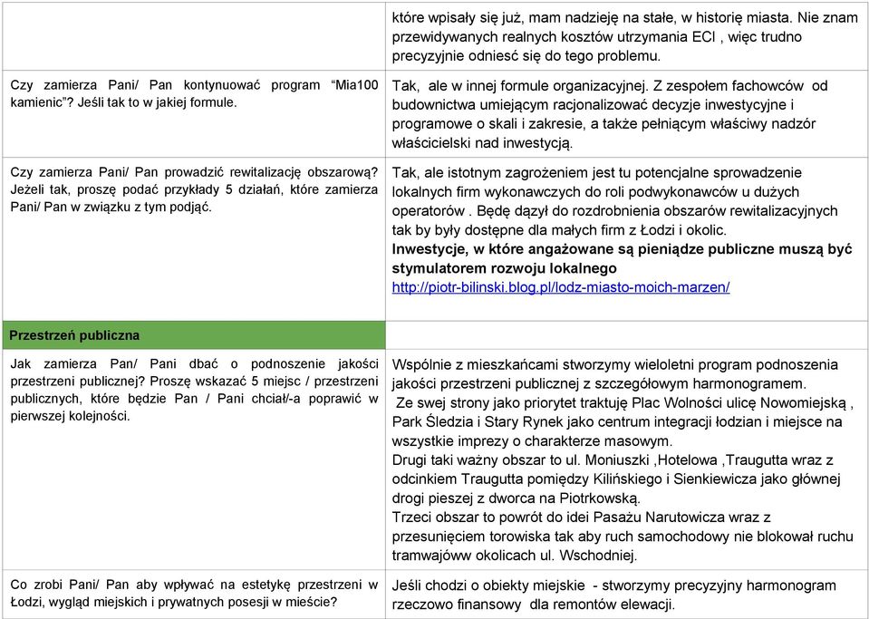 Jeżeli tak, proszę podać przykłady 5 działań, które zamierza Pani/ Pan w związku z tym podjąć. Tak, ale w innej formule organizacyjnej.