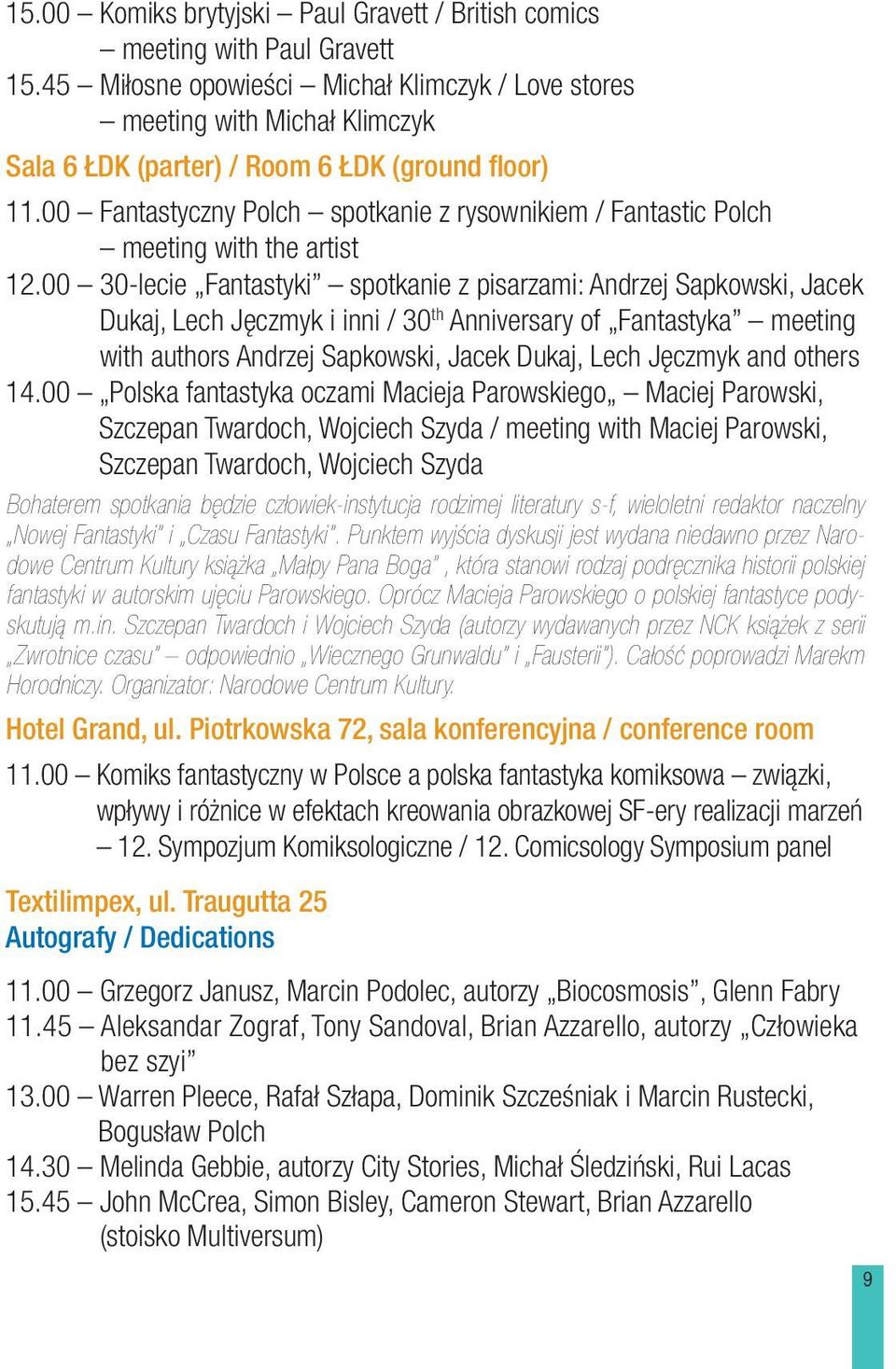 00 Fantastyczny Polch spotkanie z rysownikiem / Fantastic Polch meeting with the artist 12.